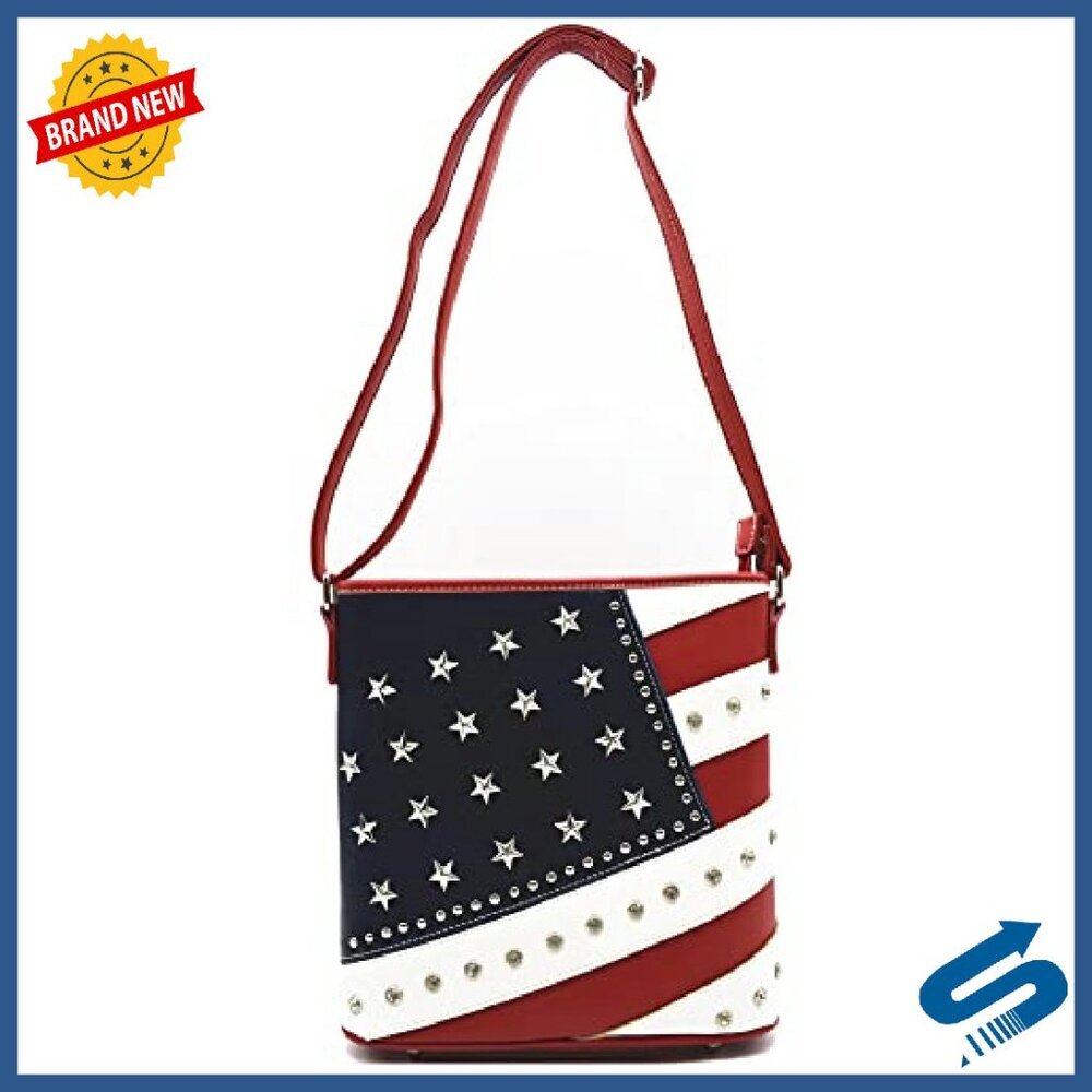 Leather Crossbody Bag Adjustable Strap Zip Closure Phone Pocket - Picture 3 of 5